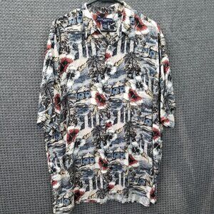 Ivy Crew Classics Tropical Button Up Shirt Men's Large